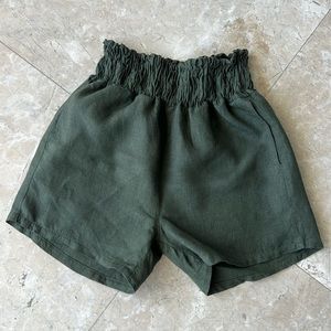 Linen Shorts With Pockets